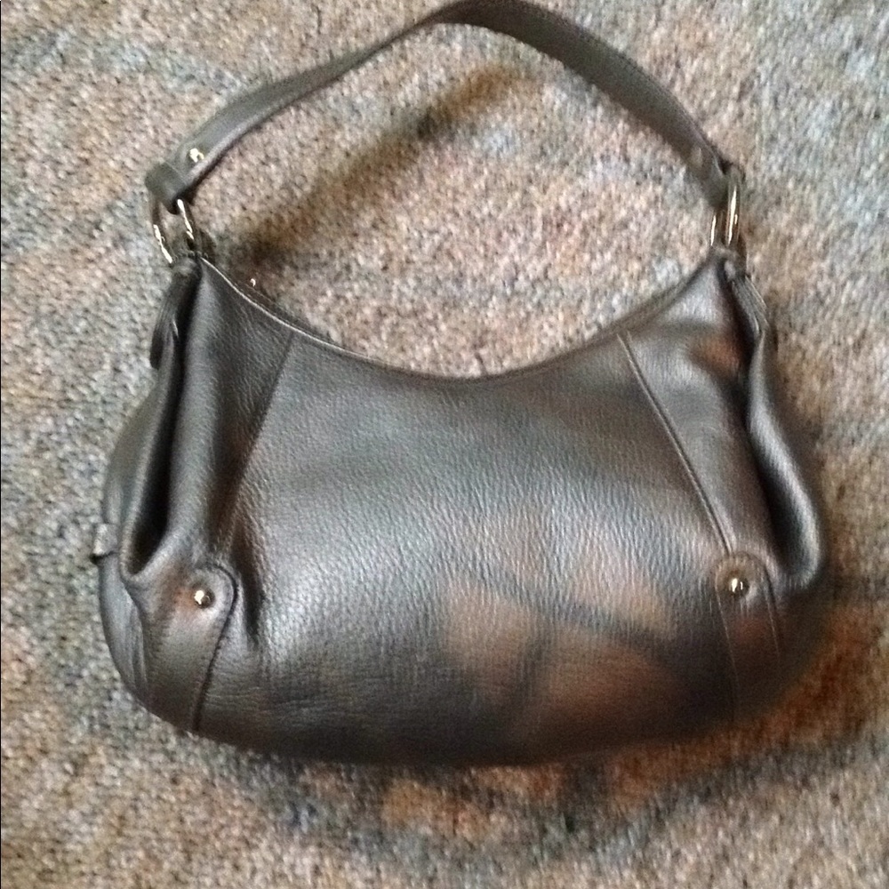 Jones New York gold leather bag
